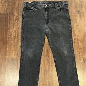 Levi’s Premium 541 Big E Athletic Taper Jeans Black Wash Denim Men’s 44x30